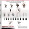 Service Caster 5 Inch 316SS High Temp Glass Filled Nylon 1/2 Inch Threaded Stem Caster Set Brake SS316TS20S514-GFNSHT-TLB-121315-4 - alternate 4